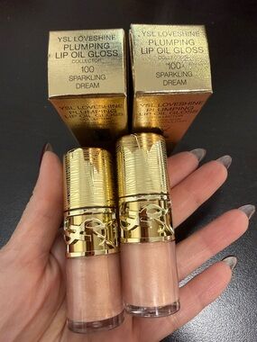 2 YSL LIPGLOSS SHADE SPARKLING DREAM